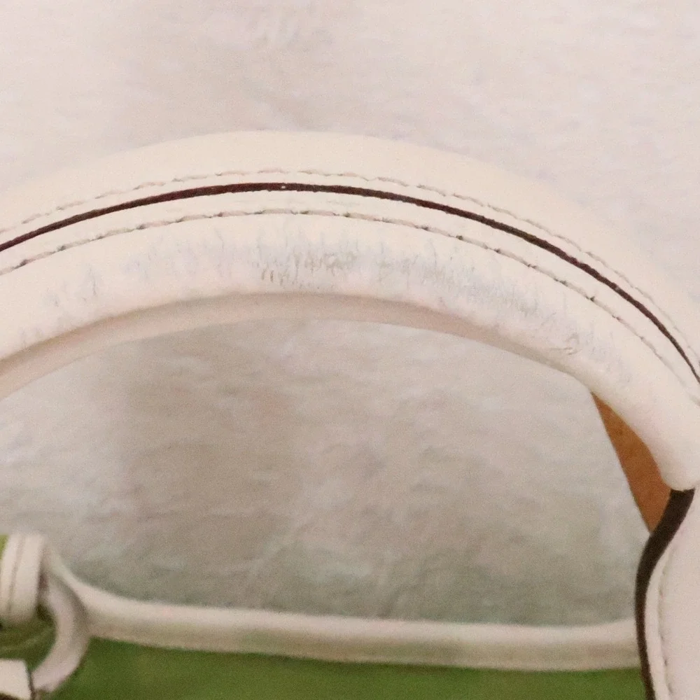 Vintage Y2K Coach Soho Buckle Satchel Bag Celery Green Canvas White Leather 1881